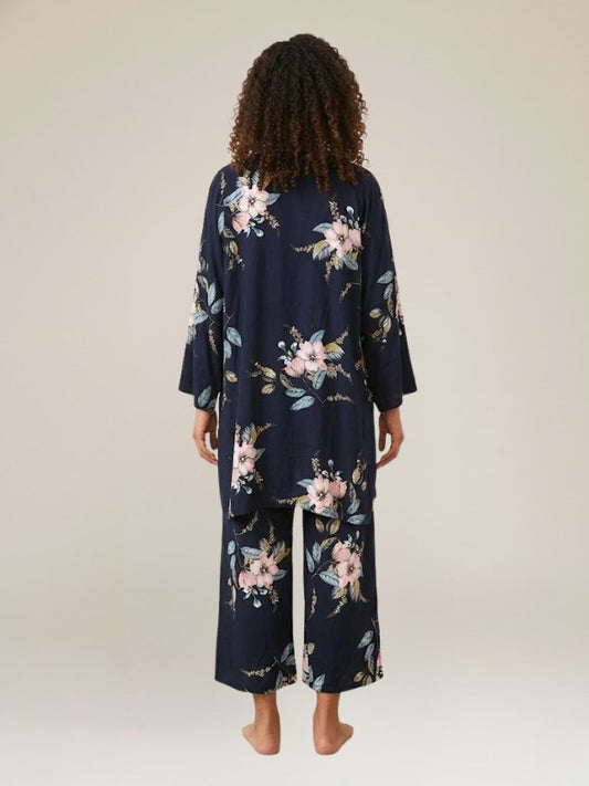 Joli Pyjama Pour Femme 3 Pièces "Aurore Boréale" | Pyjama Shop
