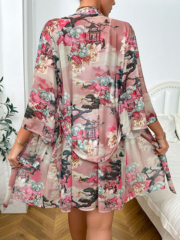 Robe de Chambre Kimono en Satin pour Femme "Brise Satinée" | Pyjama Shop