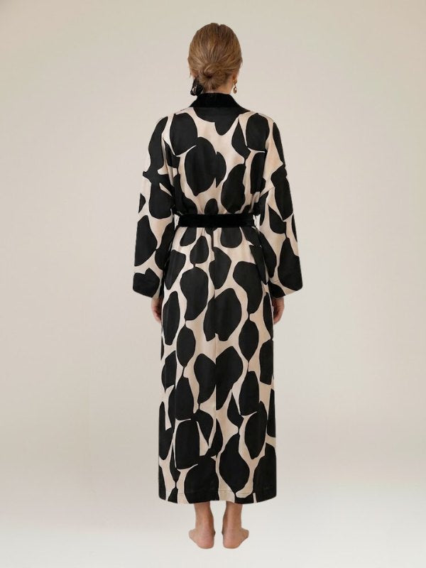 Longue Robe de Chambre Élégante "Perle Matinale" | Pyjama Shop