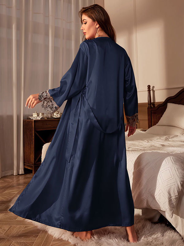 Longue Robe de Chambre en Satin pour Femme "Tendre Satin" | Pyjama Shop