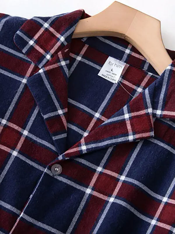 Pyjama À Carreaux Pour Homme "Chaleur Nocturne" | Pyjama Shop