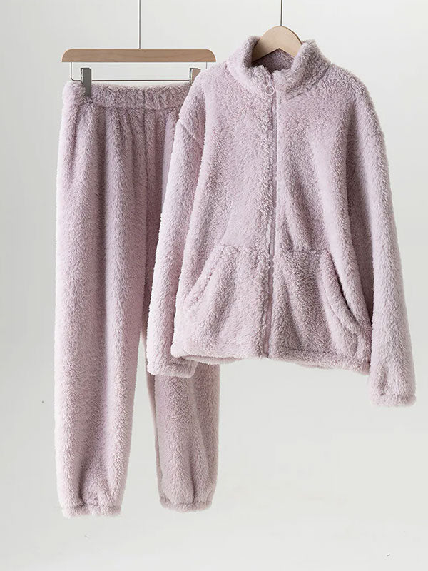 Pyjama Chaud Polaire Lavande Pour Femme "Rêve Polaire" | Pyjama Shop