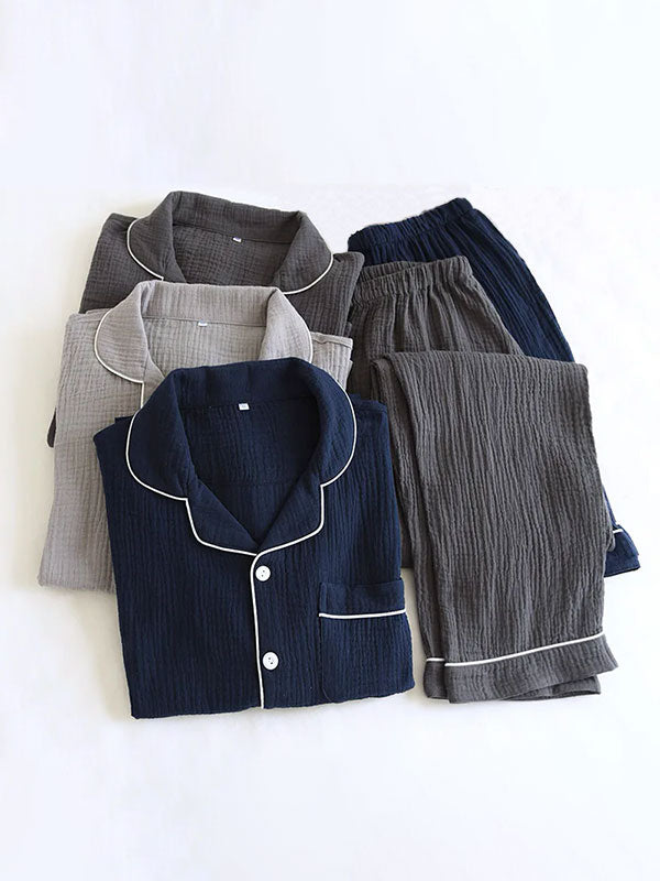 Pyjama En Coton Pour Homme Gris "Brume Matinale" | Pyjama Shop