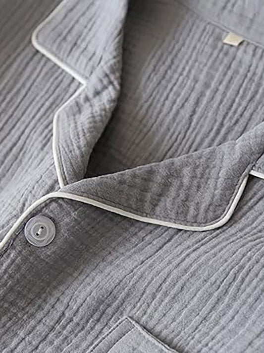 Pyjama En Coton Pour Homme Gris "Brume Matinale" | Pyjama Shop