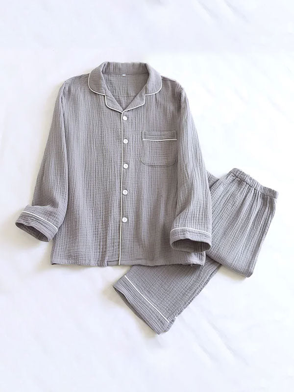 Pyjama En Coton Pour Homme Gris "Brume Matinale" | Pyjama Shop
