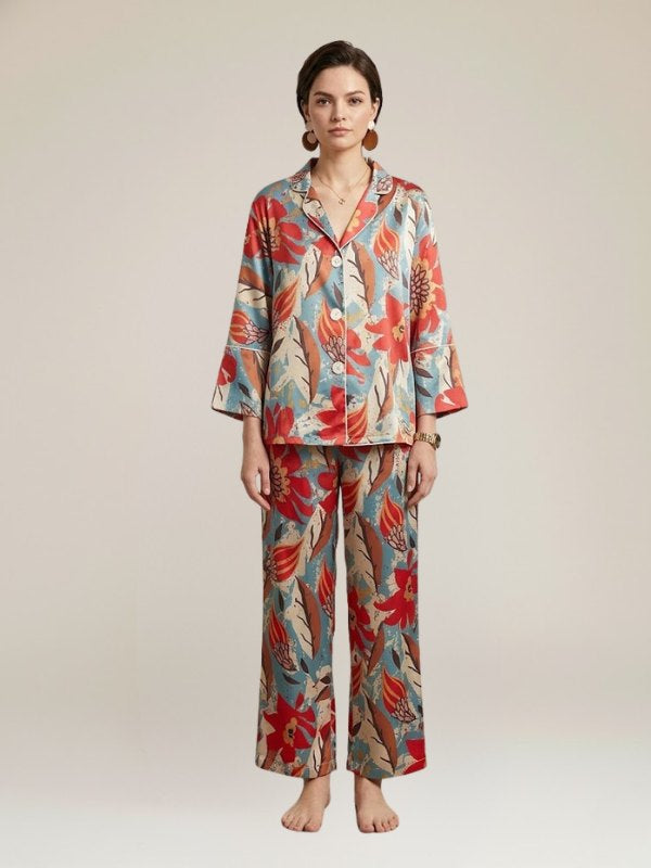 Pyjama en Satin Pour Femme "Lueur d'Été" | Pyjama Shop