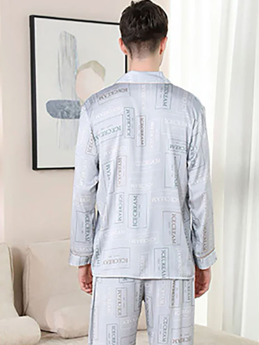 Pyjama En Satin Pour Homme "Icecream" | Pyjama Shop