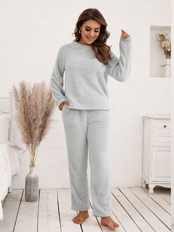 Pyjama Pour Femme Chaud Gris "Eden Polaire" | Pyjama Shop