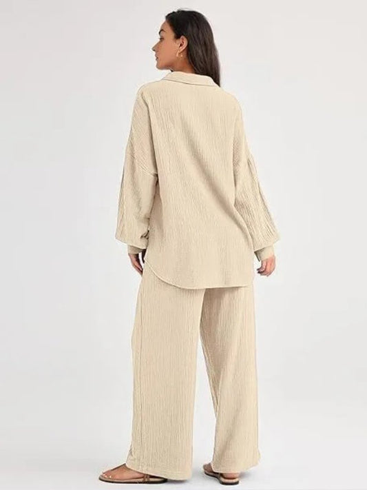 Pyjama Pour Femme En Coton Blanc "Sillage de Lys" | Pyjama Shop