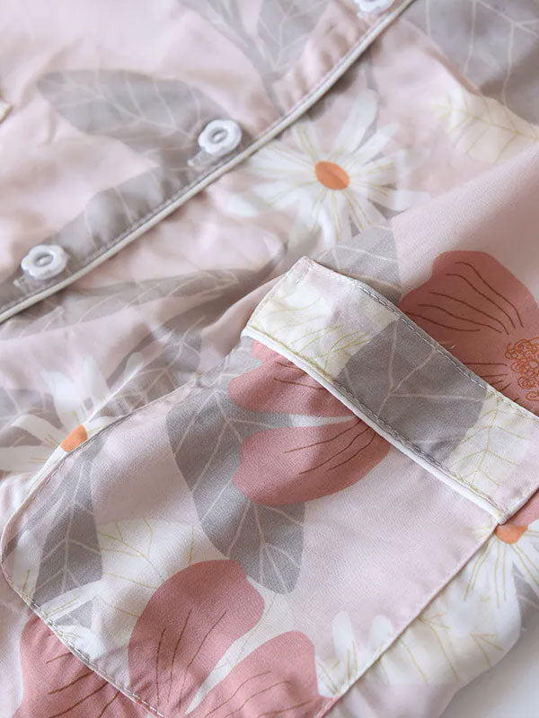 Pyjama Pour Femme Jolie "Fleur de Soleil Rose" | Pyjama Shop