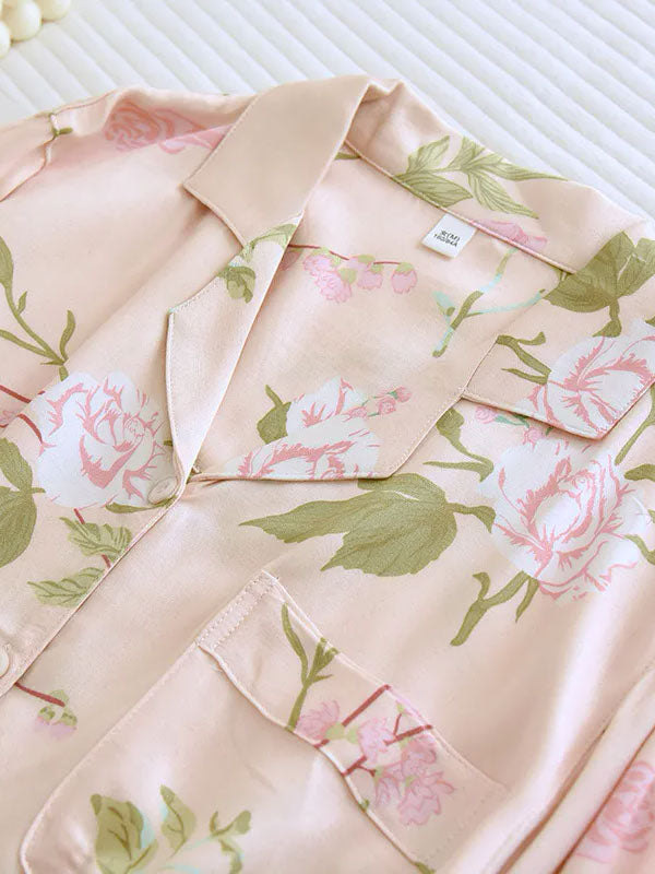 Pyjama Pour Femme À Manches Longues "Fleur de Printemps" | Pyjama Shop