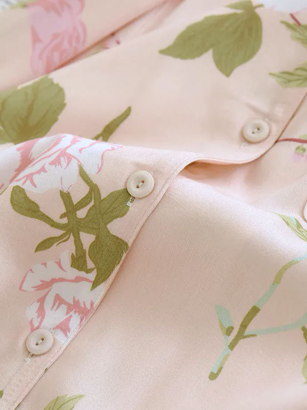 Pyjama Pour Femme À Manches Longues "Fleur de Printemps" | Pyjama Shop