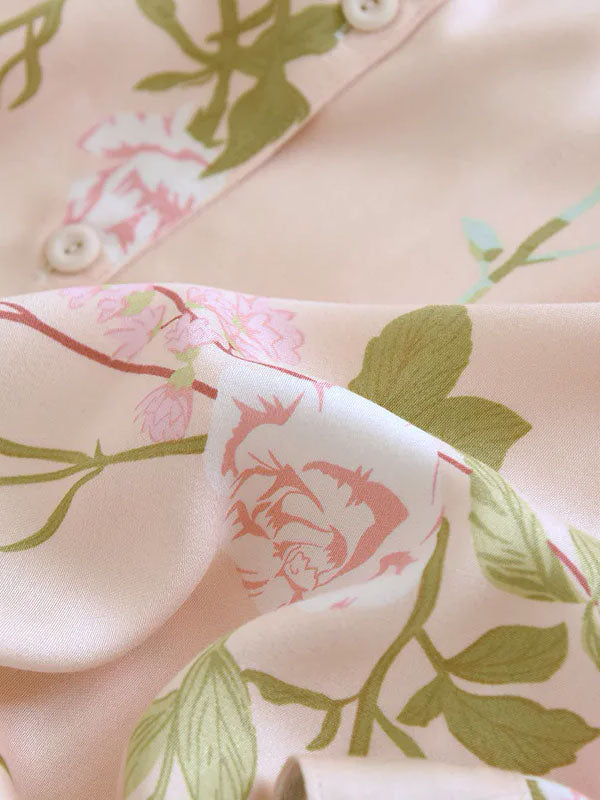 Pyjama Pour Femme À Manches Longues "Fleur de Printemps" | Pyjama Shop