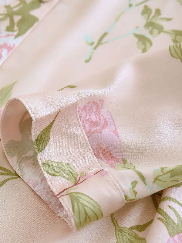 Pyjama Pour Femme À Manches Longues "Fleur de Printemps" | Pyjama Shop