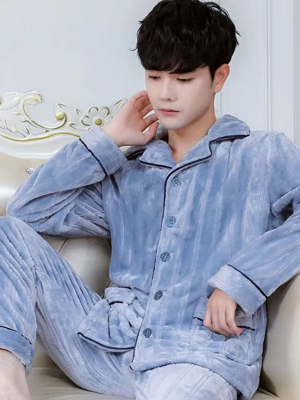 Pyjama Pour Homme En Polaire "Caresse Arctique" | Pyjama Shop