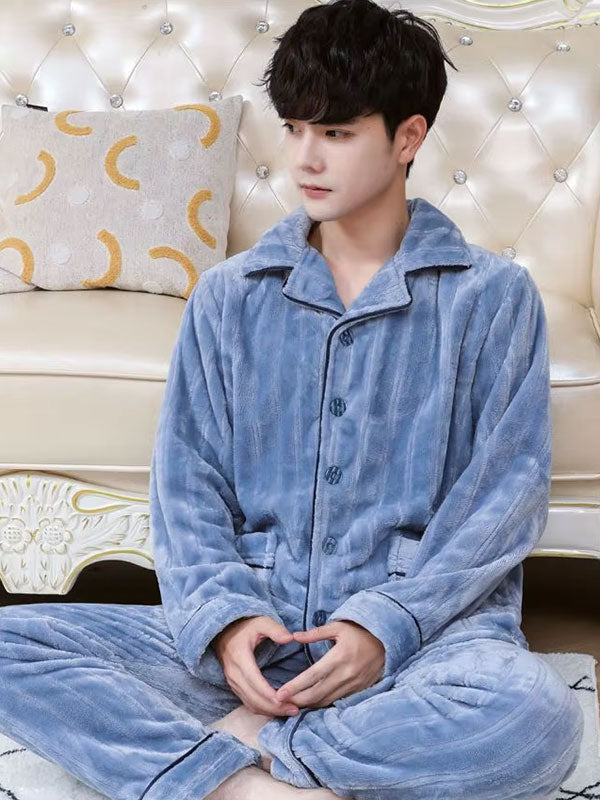 Pyjama Pour Homme En Polaire "Caresse Arctique" | Pyjama Shop