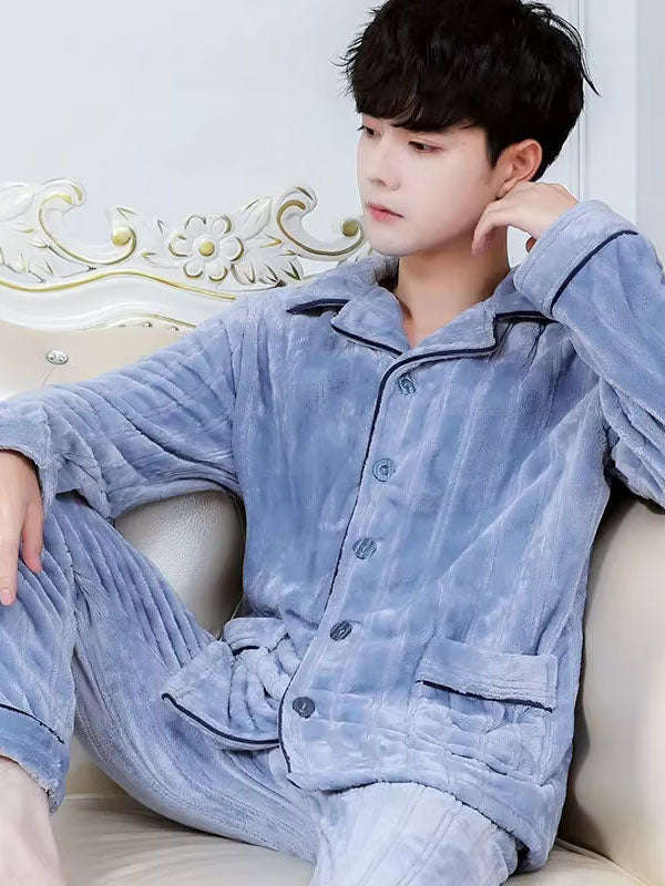 Pyjama Pour Homme En Polaire "Caresse Arctique" | Pyjama Shop