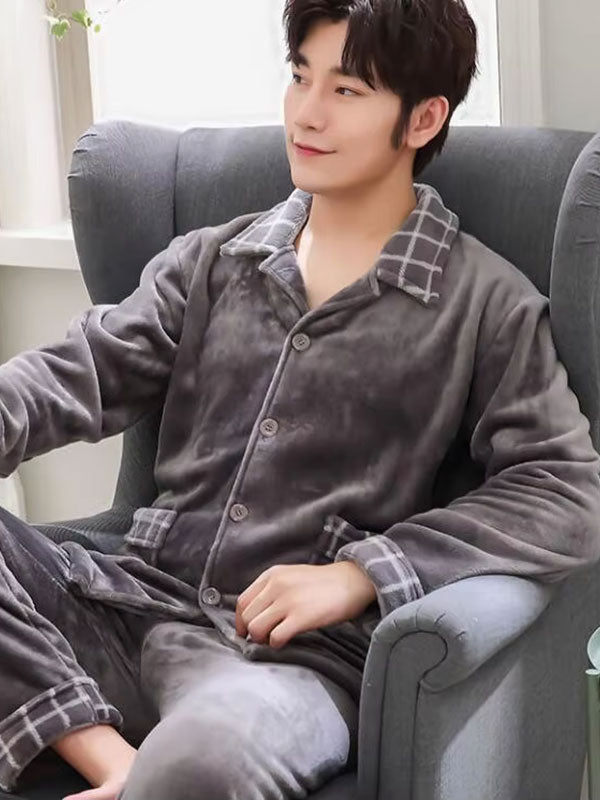 Pyjama Pour Homme Pilou Chaud "Douceur Boréale" | Pyjama Shop