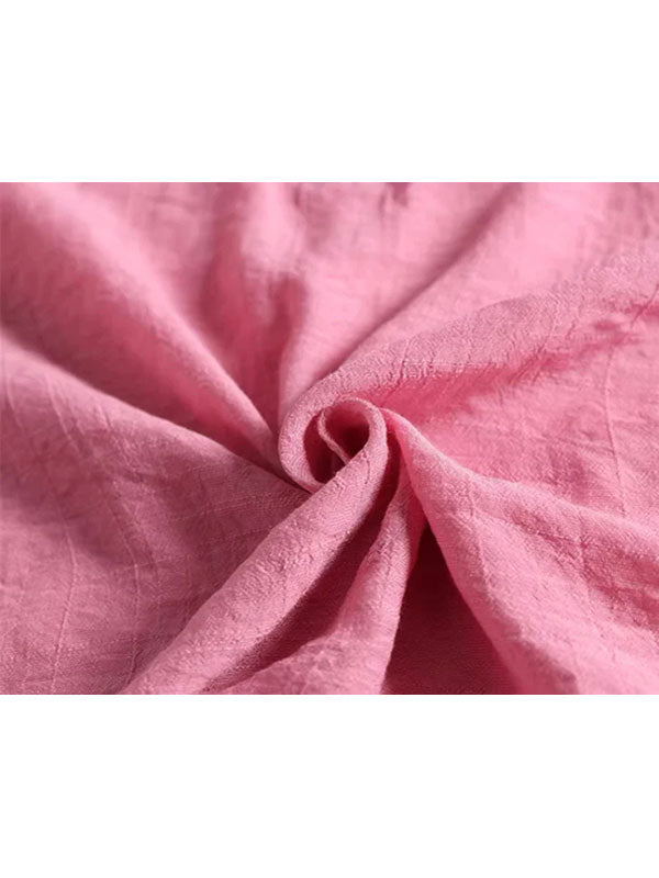 Pyjama En Lin Rose Pour Femme "Secret de Lys" | Pyjama Shop
