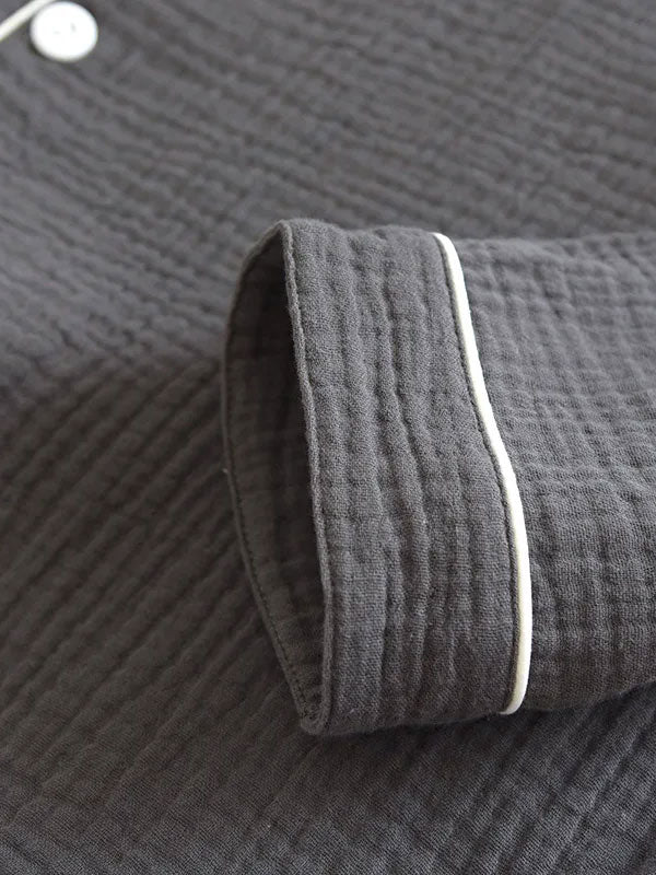 Pyjama Pour Homme En Coton Gris "Brume Matinale" | Pyjama Shop