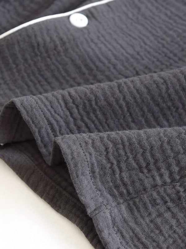 Pyjama Pour Homme En Coton Gris "Brume Matinale" | Pyjama Shop