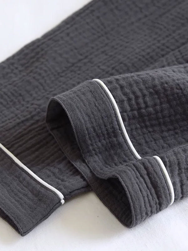 Pyjama Pour Homme En Coton Gris "Brume Matinale" | Pyjama Shop