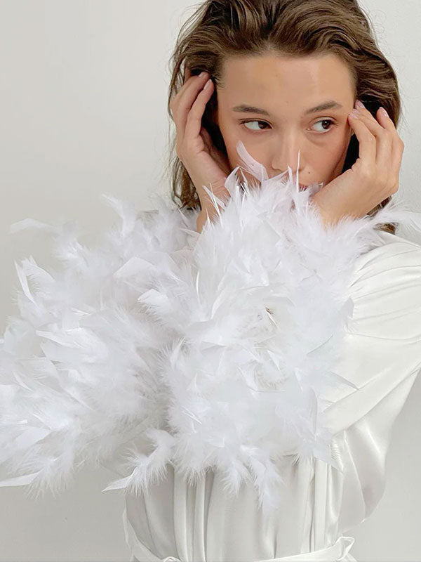 Robe de Chambre Chic Pour Femme "Fourrure Blanche" | Pyjama Shop