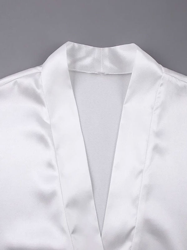 Robe de Chambre Chic Pour Femme "Fourrure Blanche" | Pyjama Shop