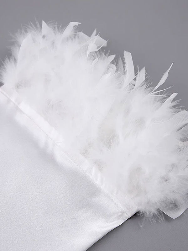 Robe de Chambre Chic Pour Femme "Fourrure Blanche" | Pyjama Shop