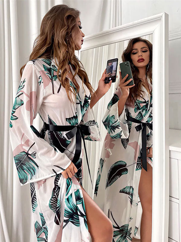 Robe de Chambre En Satin pour Femme "Tendre Matin" | Pyjama Shop
