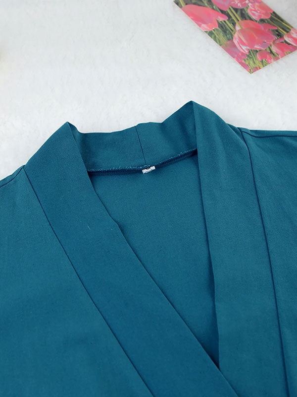 Robe de Chambre Kimono Pour Femme "Délicatesse Matinale" | Pyjama Shop