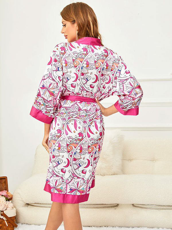 Sortie de Lit Pour Femme en Satin "Flocon Enchanté" | Pyjama Shop