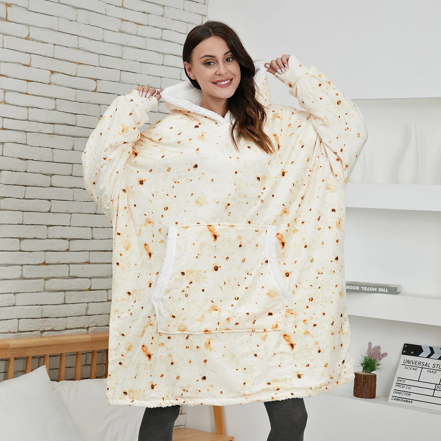 Sweat Plaid Beige | Pyjama Shop