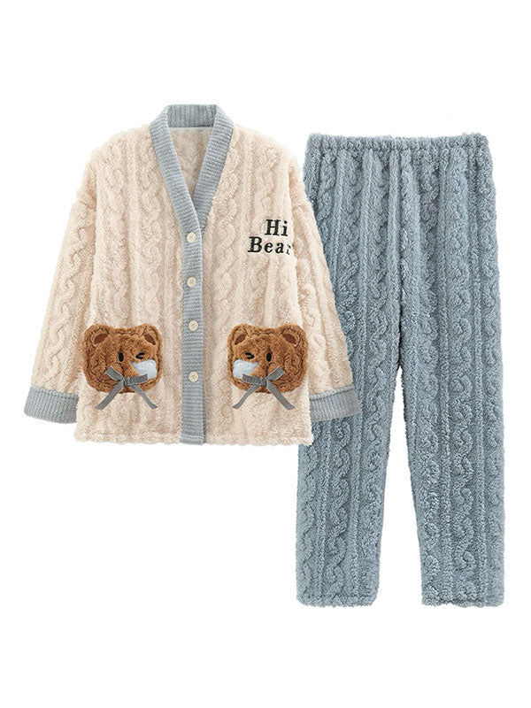 Ensemble Pyjama Avec Veste Polaire Pour Femme "Évasion de Flocon" | Pyjama Shop