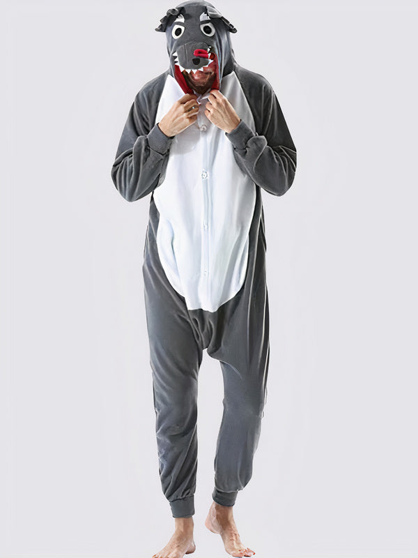 Grenouillère Homme "Loup Gris" | Pyjama Shop