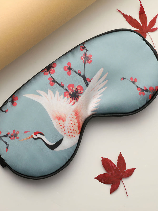 Masque de Sommeil imprimé "Grue" | Pyjama Shop
