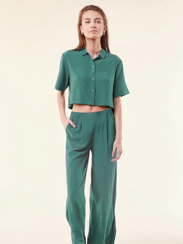 Pyjama Crop Top & Pantalon Large | Pyjama Shop