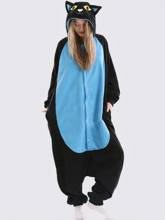 Combinaison Pyjama Pour Femme "Chat Nocturne" | Pyjama Shop