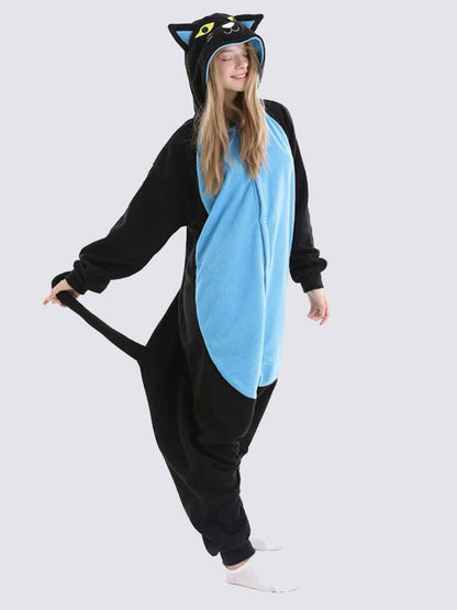 Combinaison Pyjama Pour Femme "Chat Nocturne" | Pyjama Shop