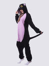 Combinaison Pyjama Pour Femme &quot;Chat Nocturne Violet&quot; | Pyjama Shop