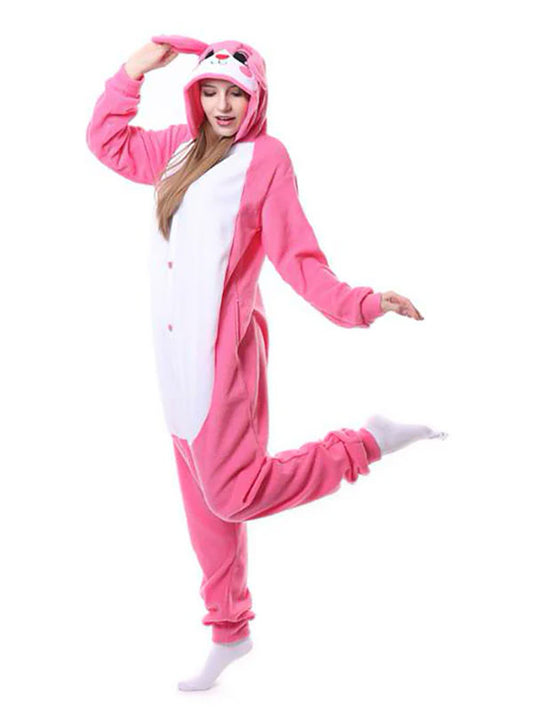 Combinaison Pyjama Pour Femme "Lapin Rose"