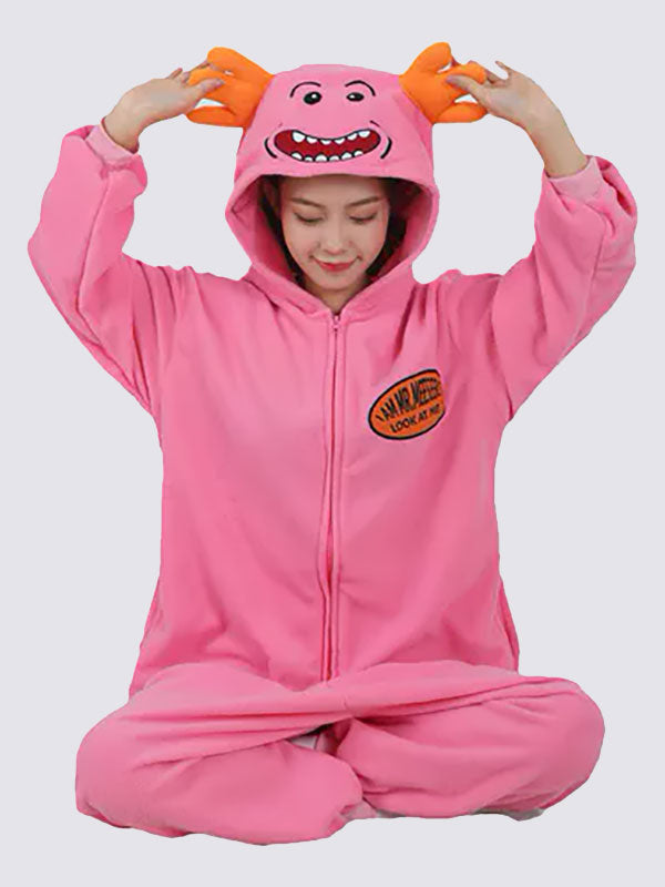 Combinaison Pyjama Pour Femme "Mme Meeseeks Rose" | Pyjama Shop