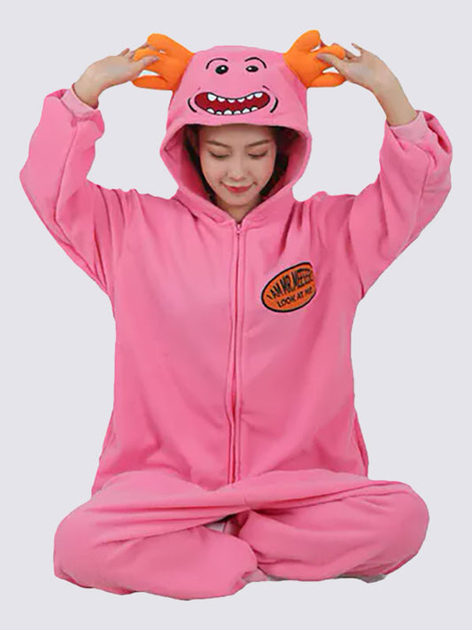 Combinaison Pyjama Pour Femme "Mme Meeseeks Rose" | Pyjama Shop