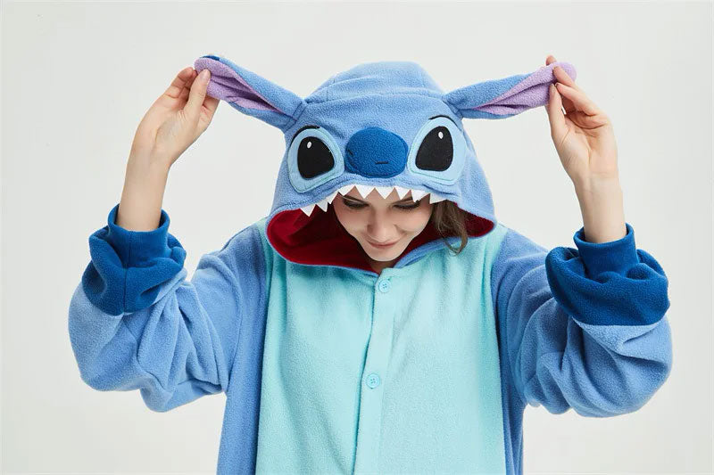 Combinaison Pyjama Fille Stitch Bleu