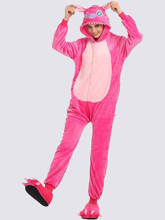 Combinaison Pyjama Femme "Stitch Rose" | Pyjama Shop