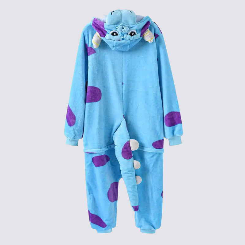 Pyjama Combinaison Femme Pilou Pilou Animaux Mignon - Doux Et Chaud Pour L'hiver - Vêtement De Nuit Famille Noël - Tissu Respirant