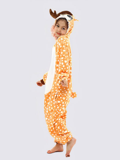 Combinaison Pyjama Pour Fille "Cerf" | Pyjama Shop