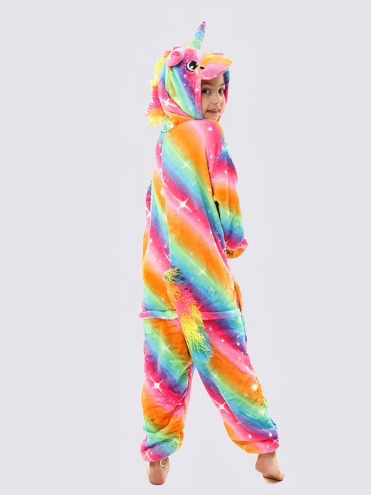 Combinaison Pyjama Pour Fille "Licorne Étoilée Multicolore" | Pyjama Shop