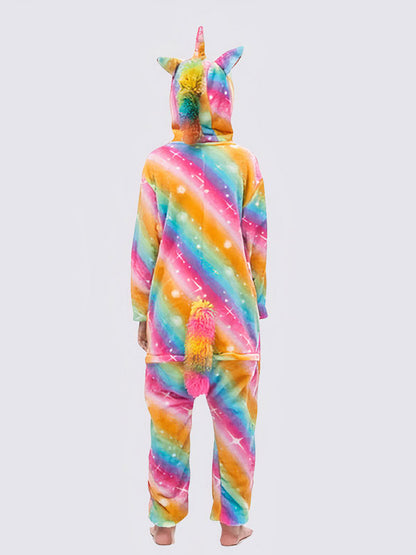 Combinaison Pyjama Pour Garçon "Licorne Étoilée Multicolore"