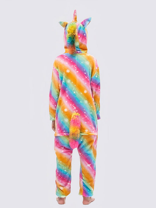 Combinaison Pyjama Pour Garçon "Licorne Étoilée Multicolore"
